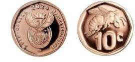2024 10c Gold Coin - Bee Crown (Afrikaans/Venda)