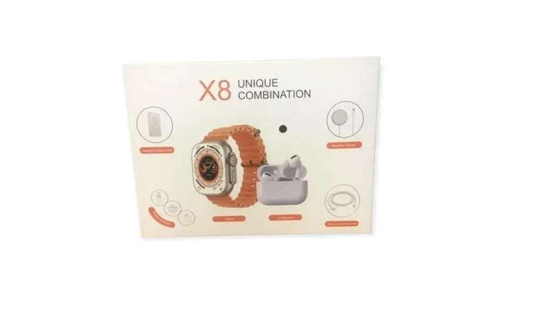 X8 SMART WATCH UNIQUE COMBINATION 5 in 1 Smart Watch With Battery Pack,Adapter,Cable,Magnetic Charge