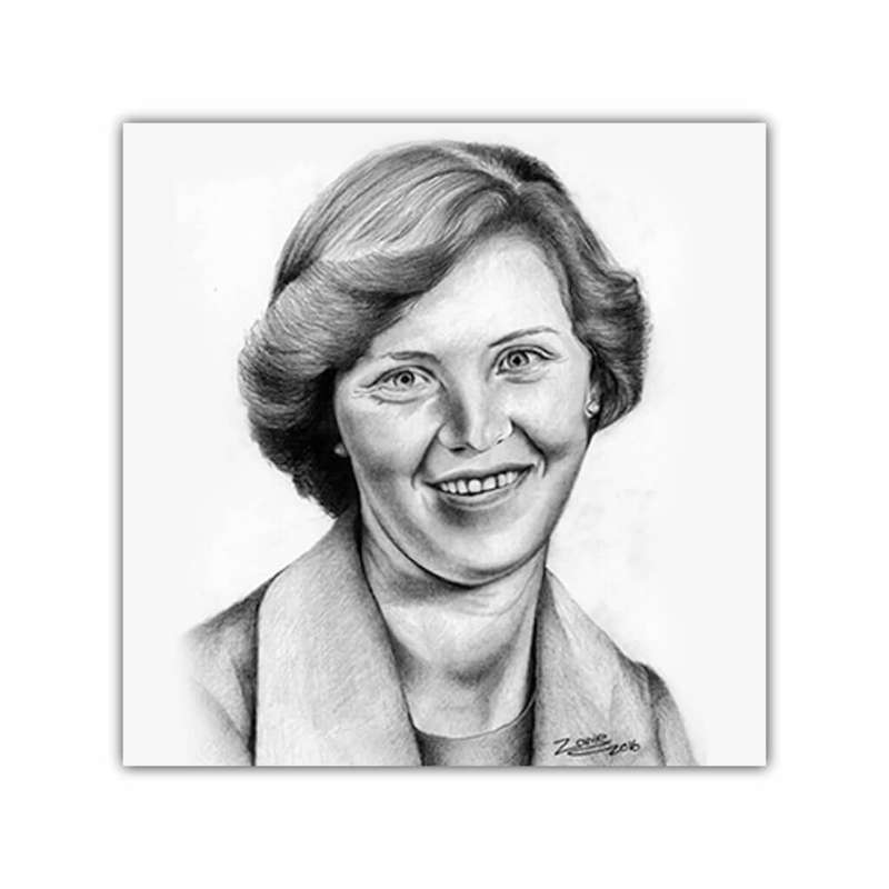 Graphite Portrait Pencil Drawings - A4
