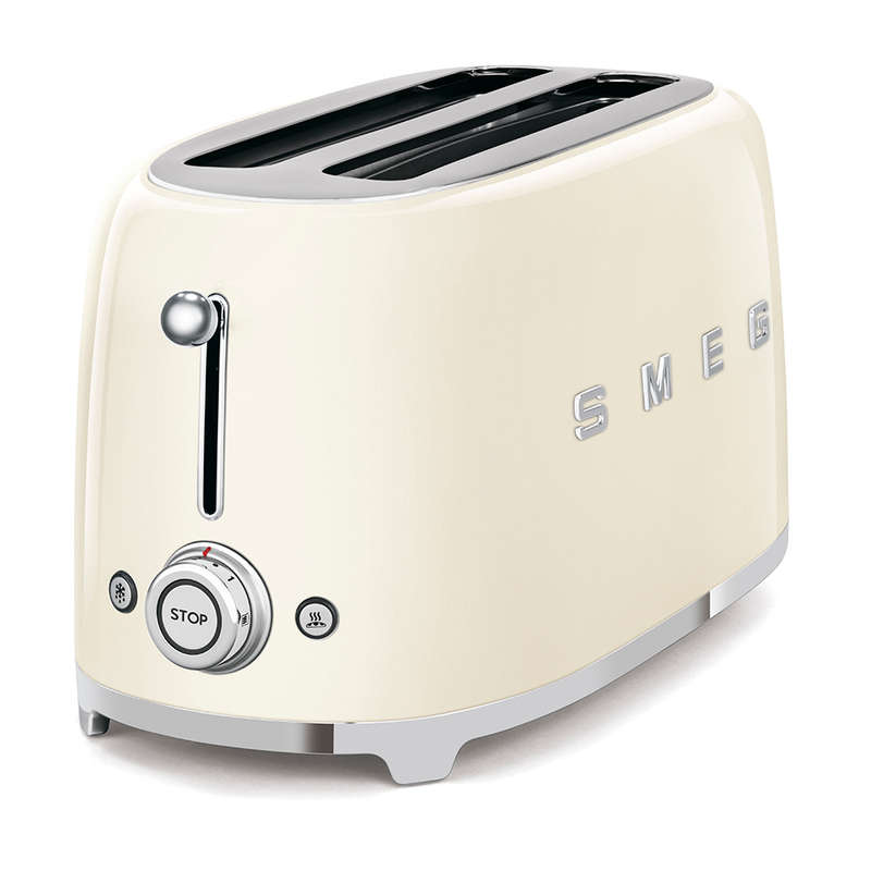 New Smeg 2-Slice Retro Toaster - Cream