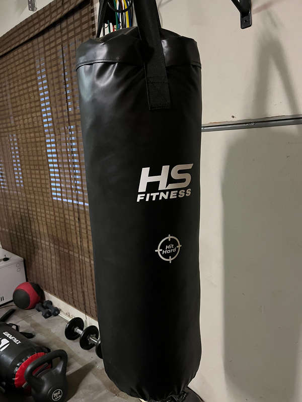 HS Fitness Punching Bag Large With Wall Bracket