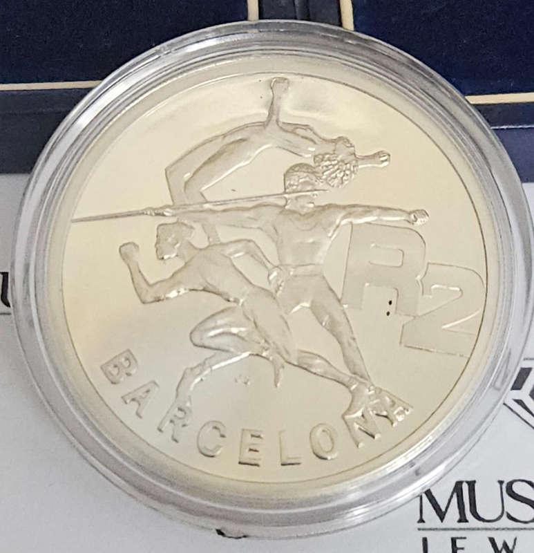 1oz Silver R2 Barcelona Olympics 1992
