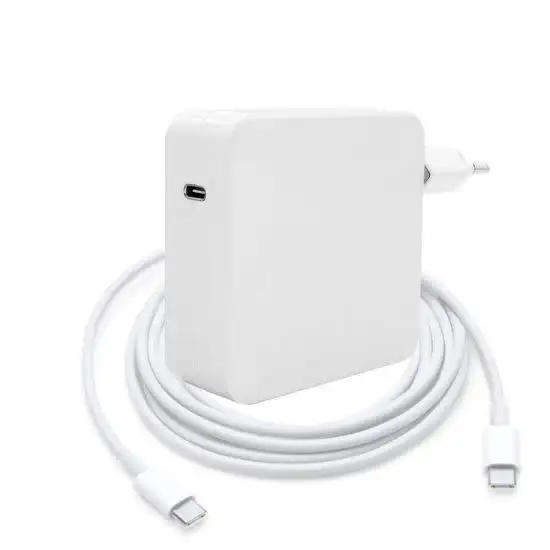 61W USB-C Power Adapter for MacBook Pro Fast Charging | Travel-Friendly | Includes Cable