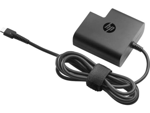 Brand New Genuine HP USB-C 65W Travel Power Adapter for Laptops (Black)