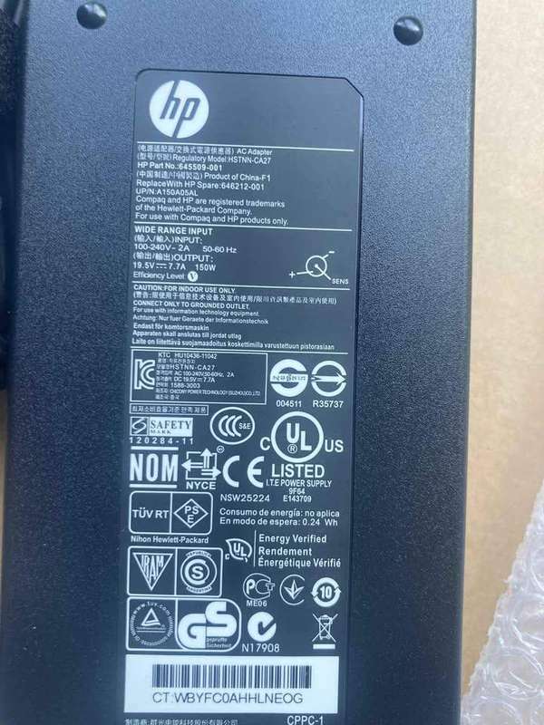  Brand New Genuine HP 150W Blue Pin Charger  Original OEM Laptop Power Adapter