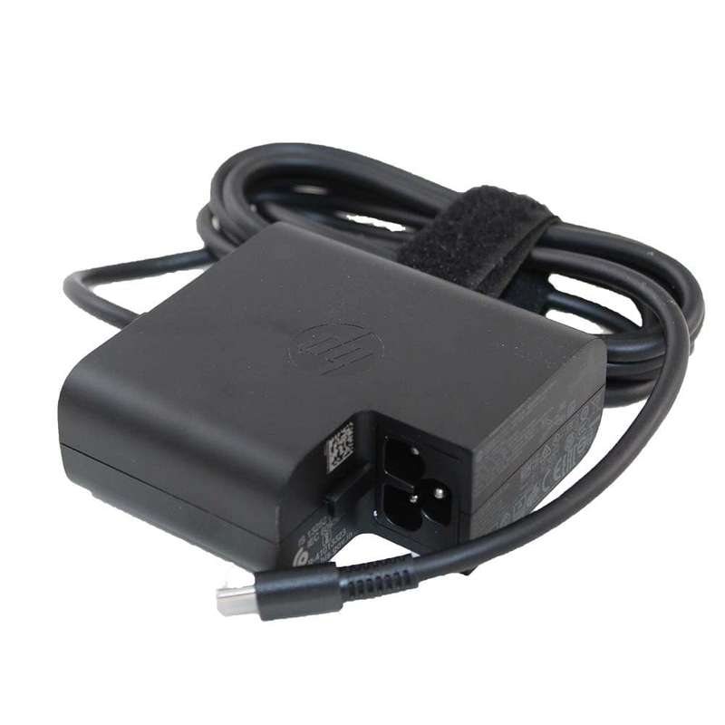 Brand New Genuine HP USB-C 65W Travel Power Adapter for Laptops (Black)