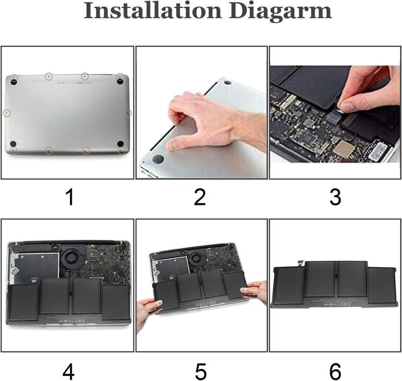 Brand New Replacement Battery for MacBook Air 13" A1466 (Compatible with A1496 A1405 A1377)