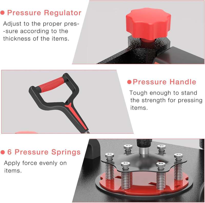 VEVOR 8 in 1 Heat Press Machine Combo with 30 OZ Tumbler Press & Hat Press 12x15 inch Heat Press