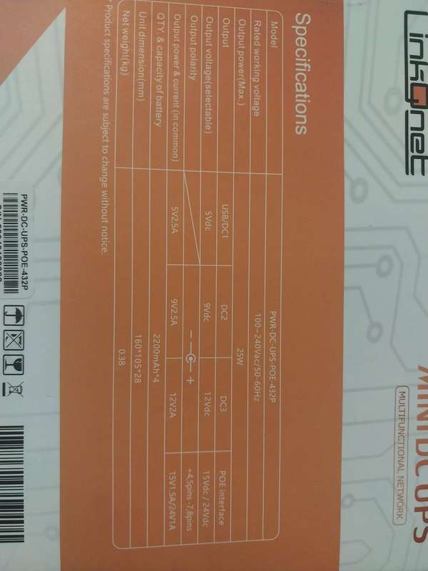 MINI DC UPS LINKQNET 8800mAH