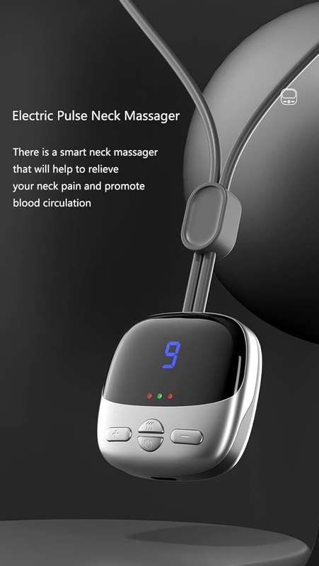 Portable Electric Pulse Neck and Shoulder Massager