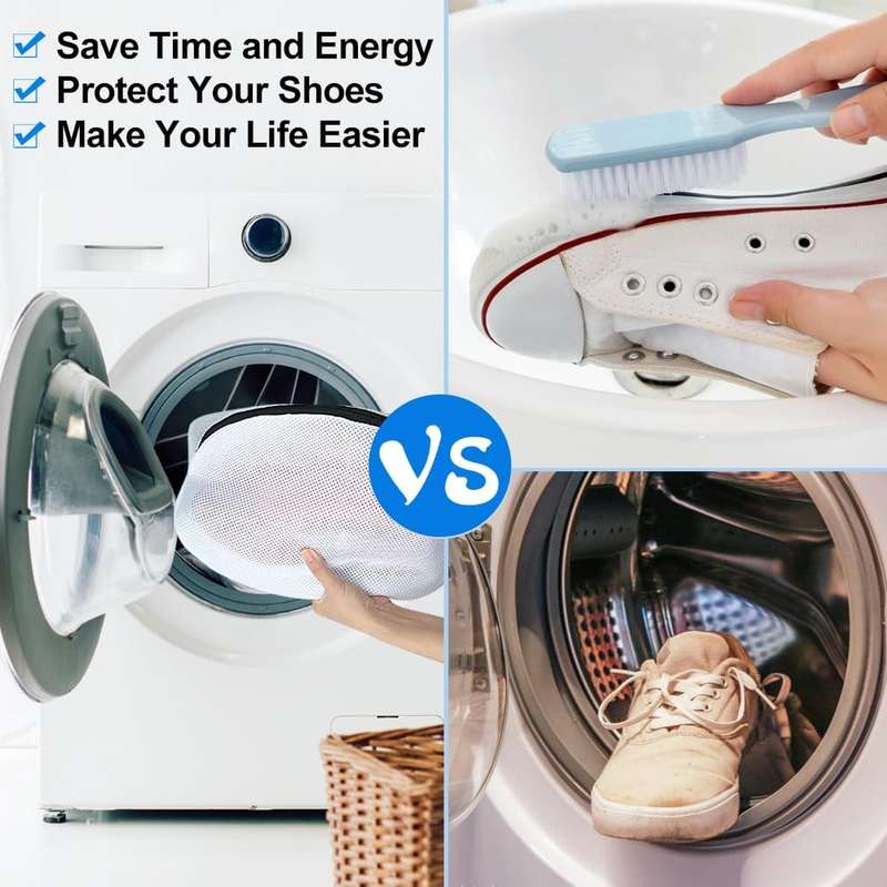Shoe Washing Bag with Adjustable Shoe Trees