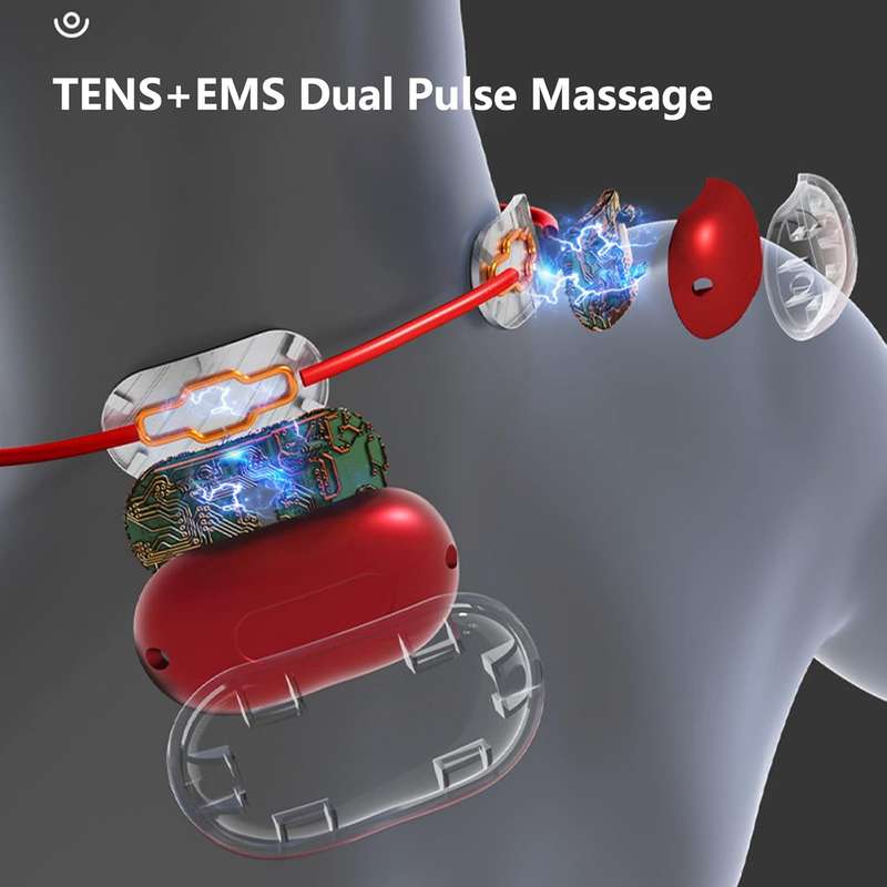 Portable Electric Pulse Neck and Shoulder Massager