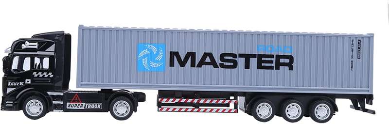 Die Cast Pull Back 1:48 Large Container Toy Truck (Grey)