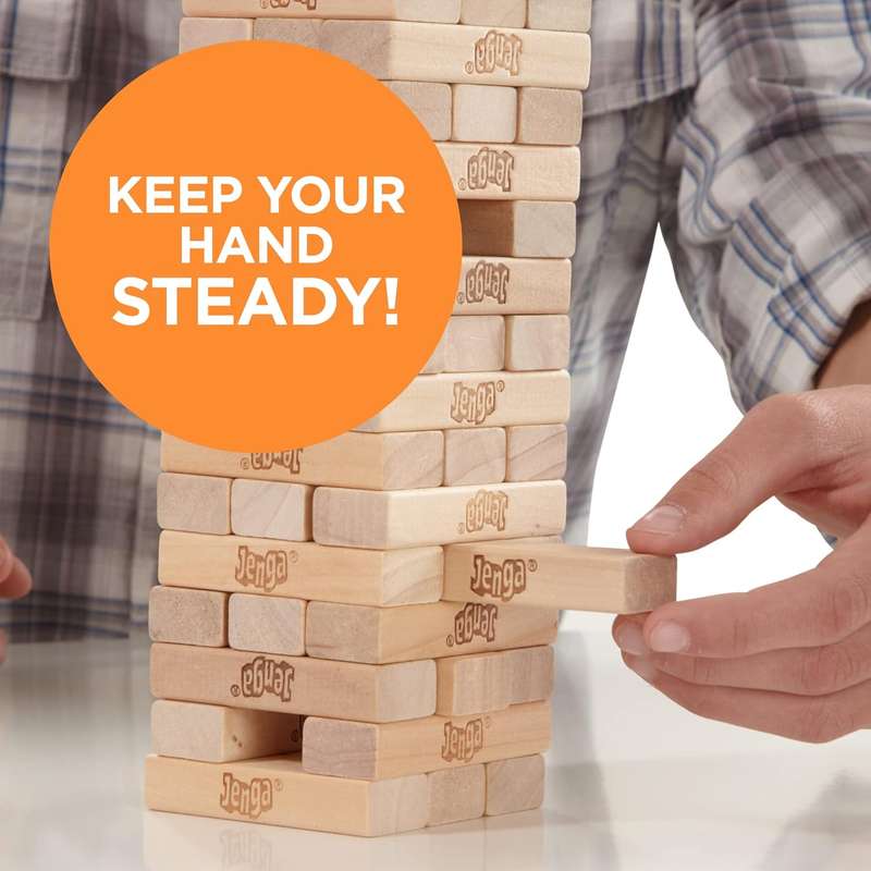 Wooden Blocks Stacking Tumbling Tower Game