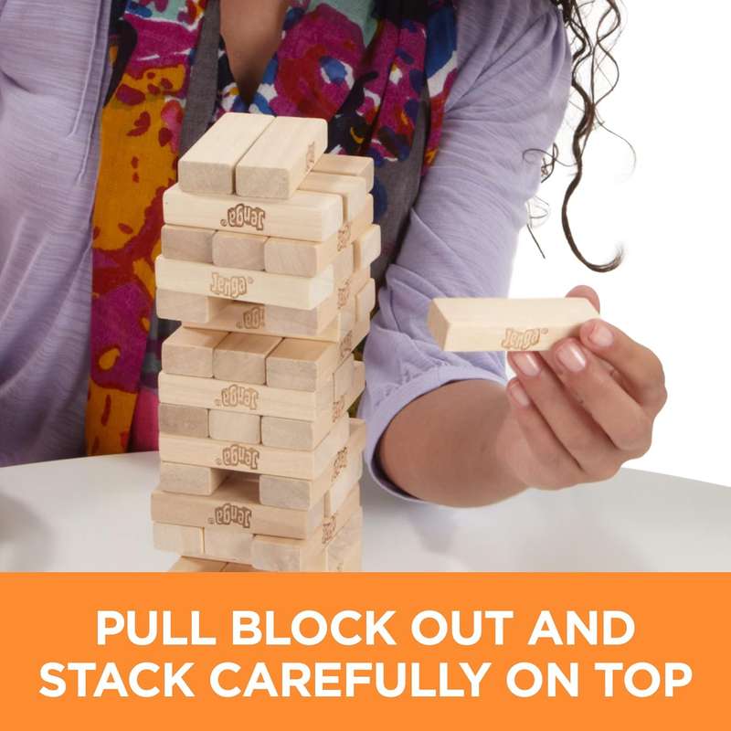 Wooden Blocks Stacking Tumbling Tower Game