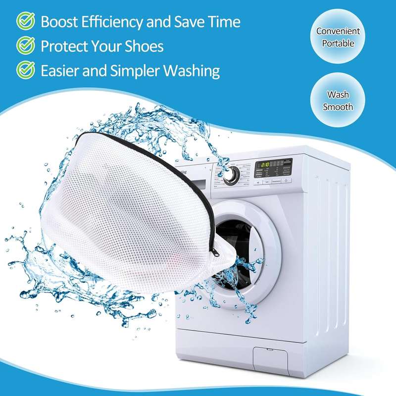 Shoe Washing Bag with Adjustable Shoe Trees