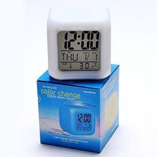 7 Colour Changing LED Digital Alarm Clock