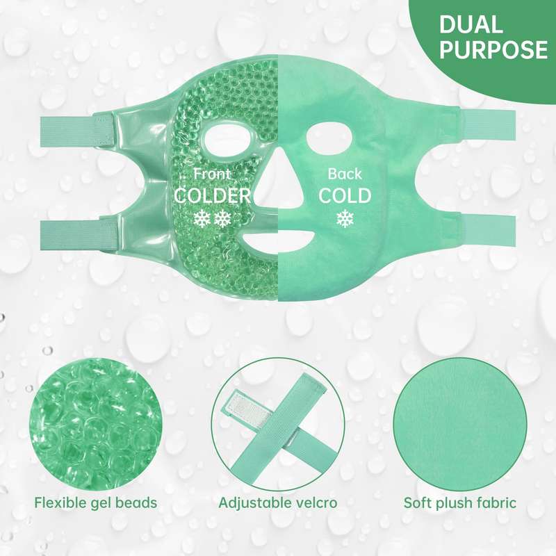 Gel Bead Hot & Cold Therapy Face Mask