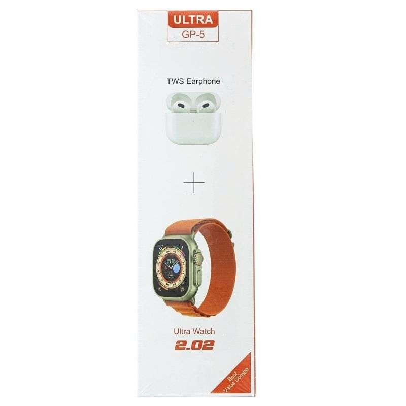 Ultra GP-5 Earphone & Ultra Smart Watch Set