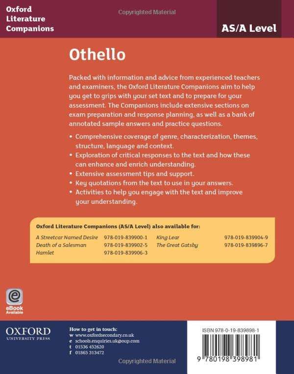 Oxford Literature Companions: Othello