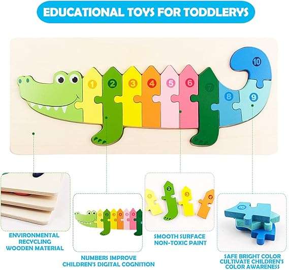 Wooden Jigsaw Puzzle for Toddlers