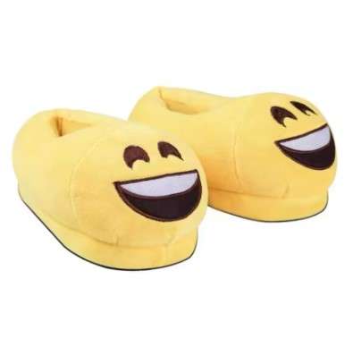 Emoji Cotton Slippers Smiling Face