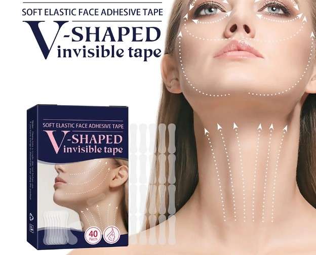 Ultra Thin V Face Tapes Stickers Makeup Face Lift Patch Tape