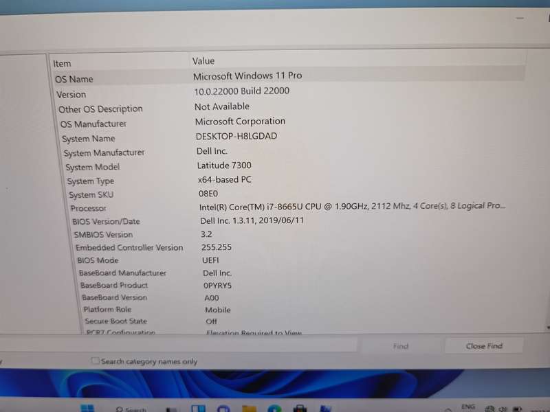 Dell lattitude 7300
