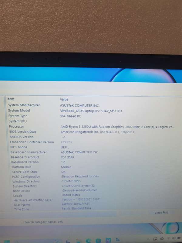 Asus Rayzen 3 M515 DA