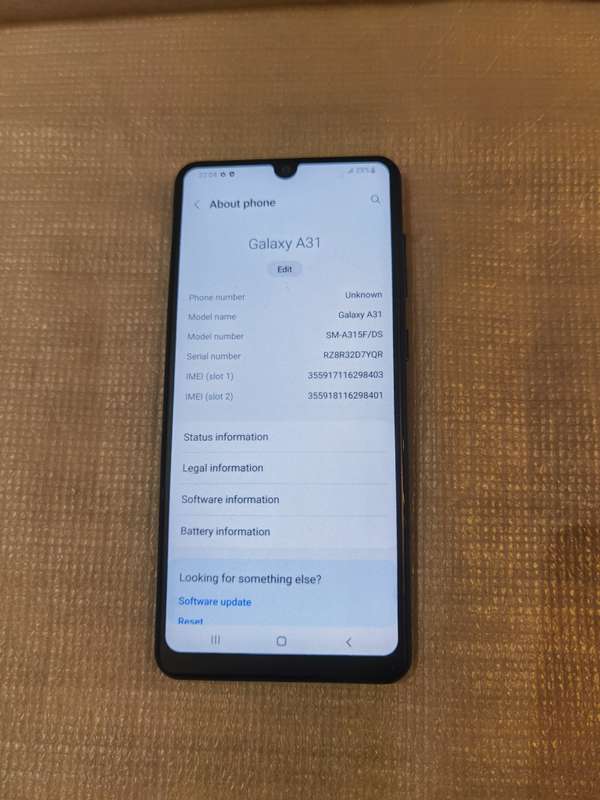 Samsung A31 SM-A315F/DS