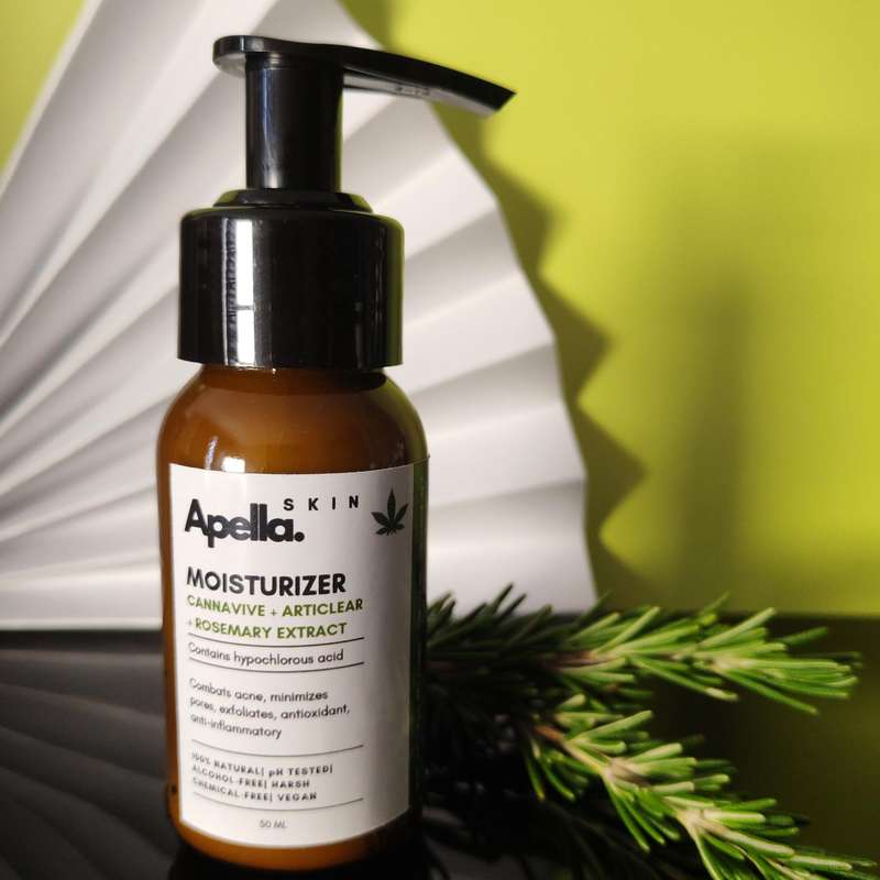 Moisturizer for acne & pore reduction (Cannavive + Rosemary + Articlear extract + Hypochlorous Acid)