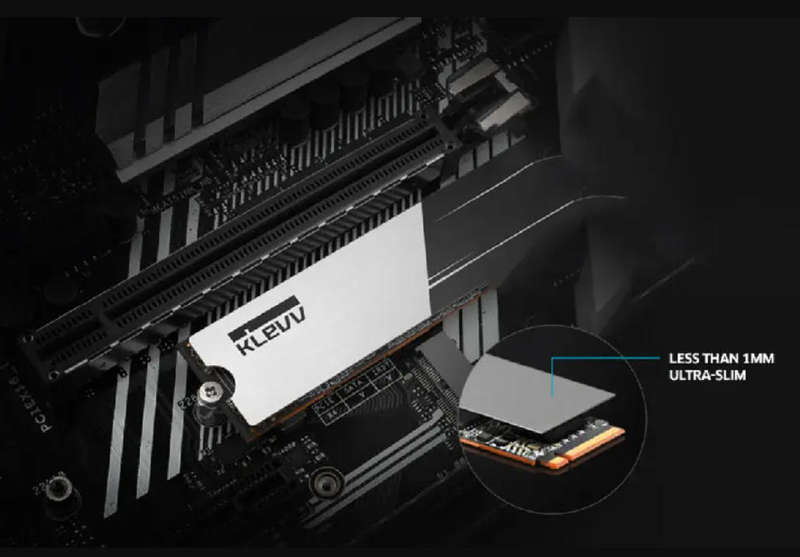 2TB KLEVV CRAS C910 M.2 NVMe PCIe Gen4x4 Internal SSD with Heatsink (SEALED)