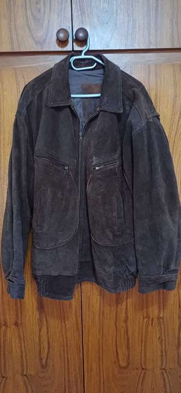 Brown Faux Leather Jacket