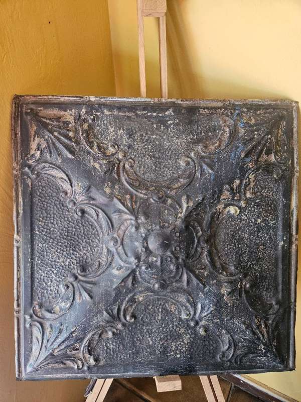 Antique original tin ceiling tile