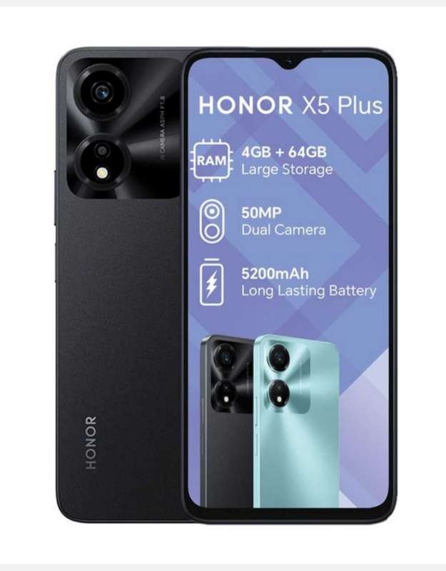 Honor X5 Plus 64GB LTE Dual Sim 64GB - Midnight Black Mix Color