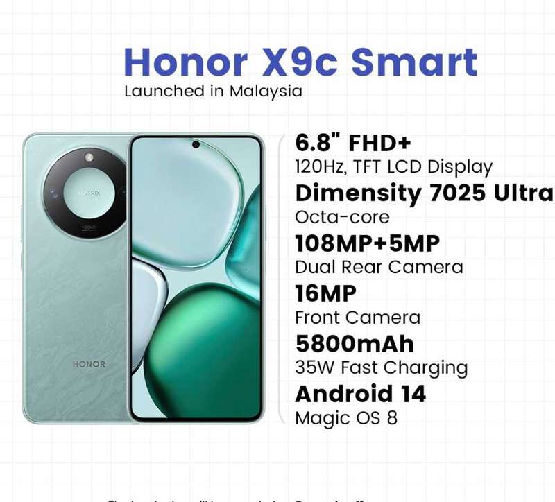 Honor X9c Smart 5G Dual Sim 12Gb Ram/256GB - Mix Color