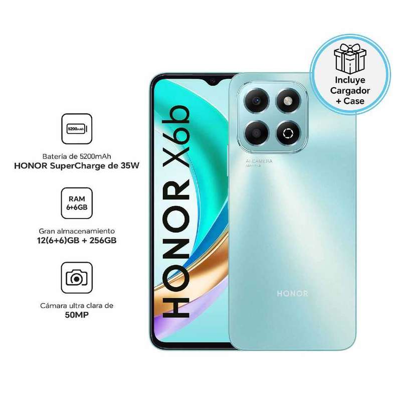 Honor X6b 4G Dual Sim 256GB - Black Mix Color