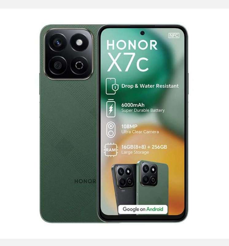 Honor X7c 4G Dual Sim 256GB - Black,Green Mix Color