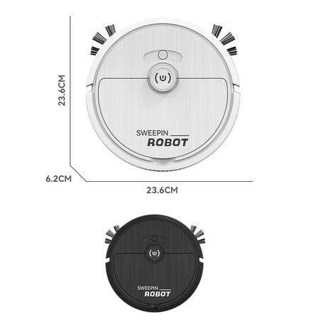 Sweeping Robot Vacuum Cleaner Rechargeable Wireless 1200pa For Home
