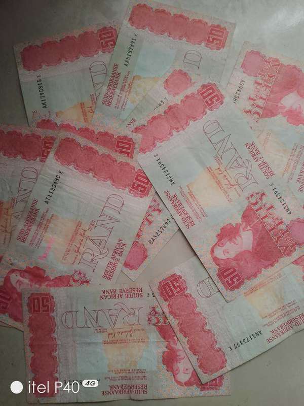 10 x R50 JAN VAN RIEBICK NOTES