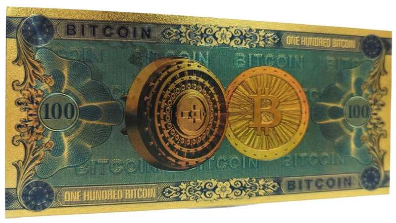 Certified 100 Bitcoin Collection Banknotes