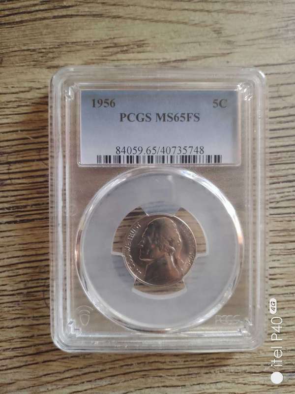 1956 JEFFERSON NICKEL 5CENT MS65FS