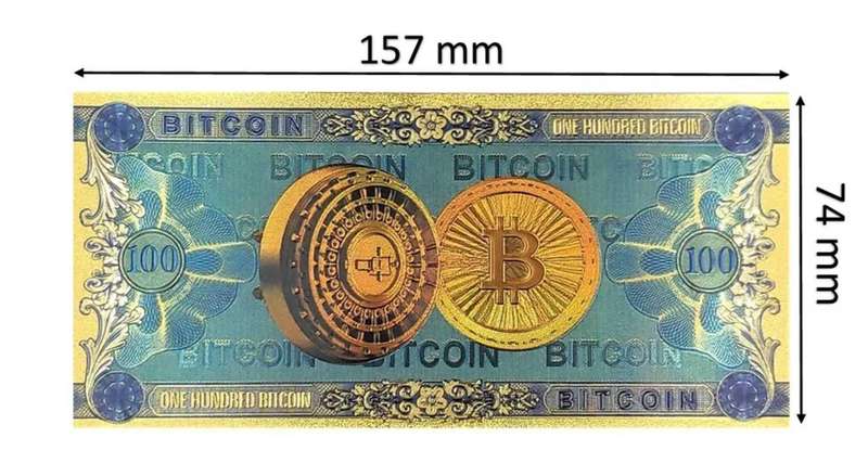 Certified 100 Bitcoin Collection Banknotes