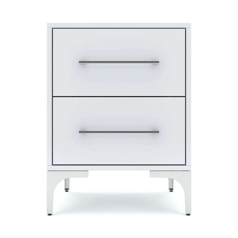 High Gloss Two Drawer Pedestal