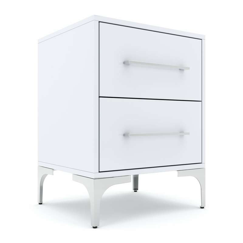 High Gloss Two Drawer Pedestal