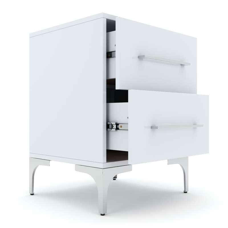 High Gloss Two Drawer Pedestal