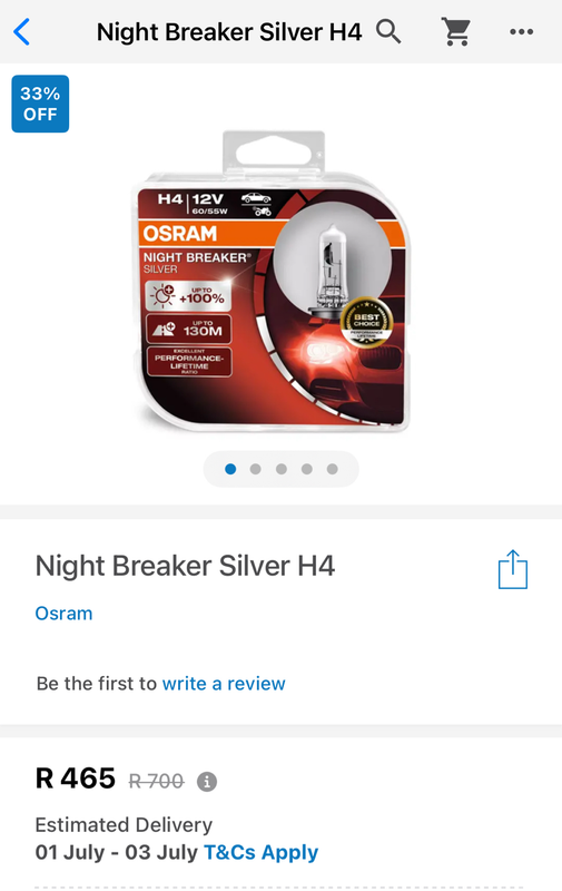 H4 Night Breaker Silver Osram