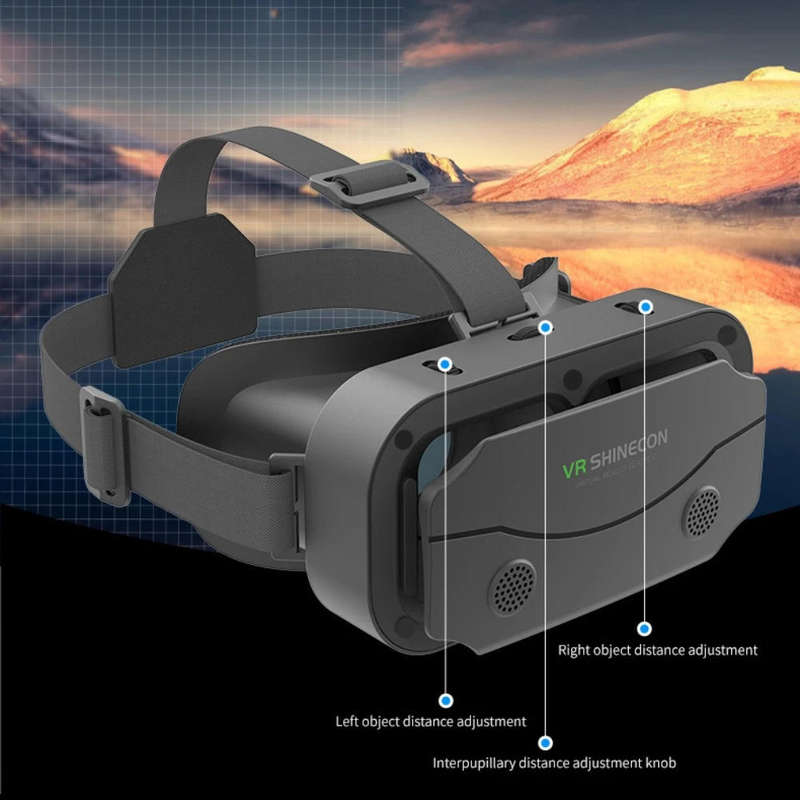 VR Shinecon Virtual Reality Headset  Immersive 360° Experience for Smartphones