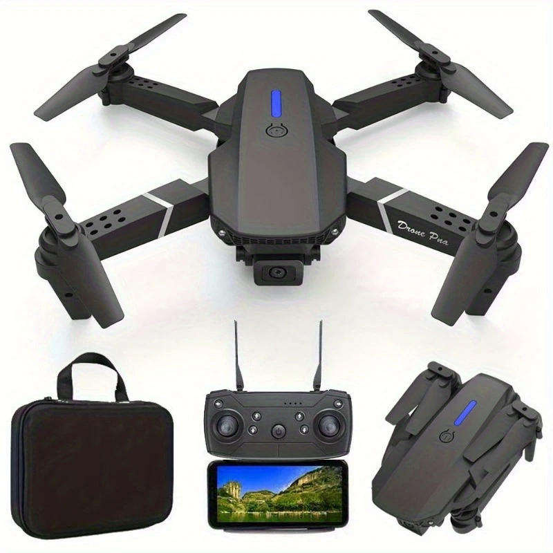 E88 Dual Camera Drone  HD Aerial Photography, Foldable Design, Beginner-Friendly