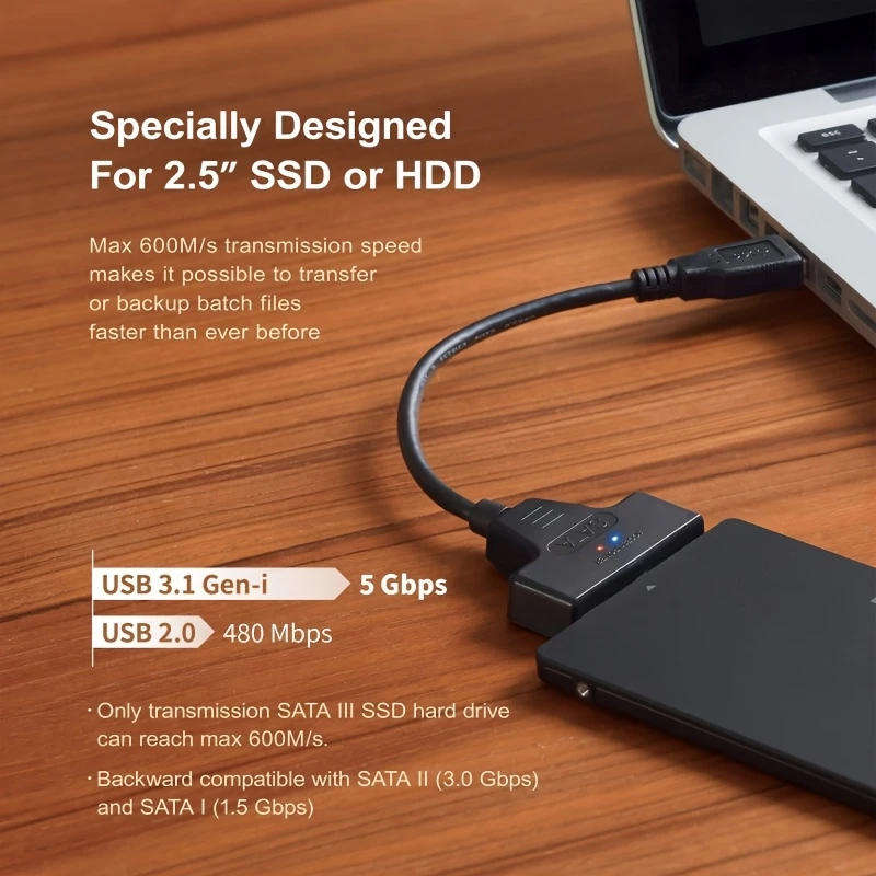 2.5-inch SATA to USB 3.0 Adapter Cable